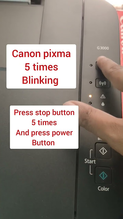 What are these two buttons on the canon MG3650S and why are they blinking  orange? And how do I fix it? Printer won't work : r/print