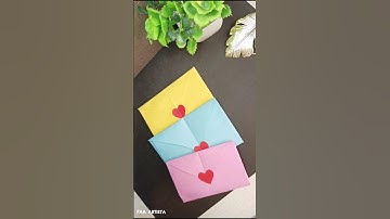 How to Make a Cute Paper Envelope | Easy DIY Envelope Tutorial #shorts #DIY #craft #ytshorts