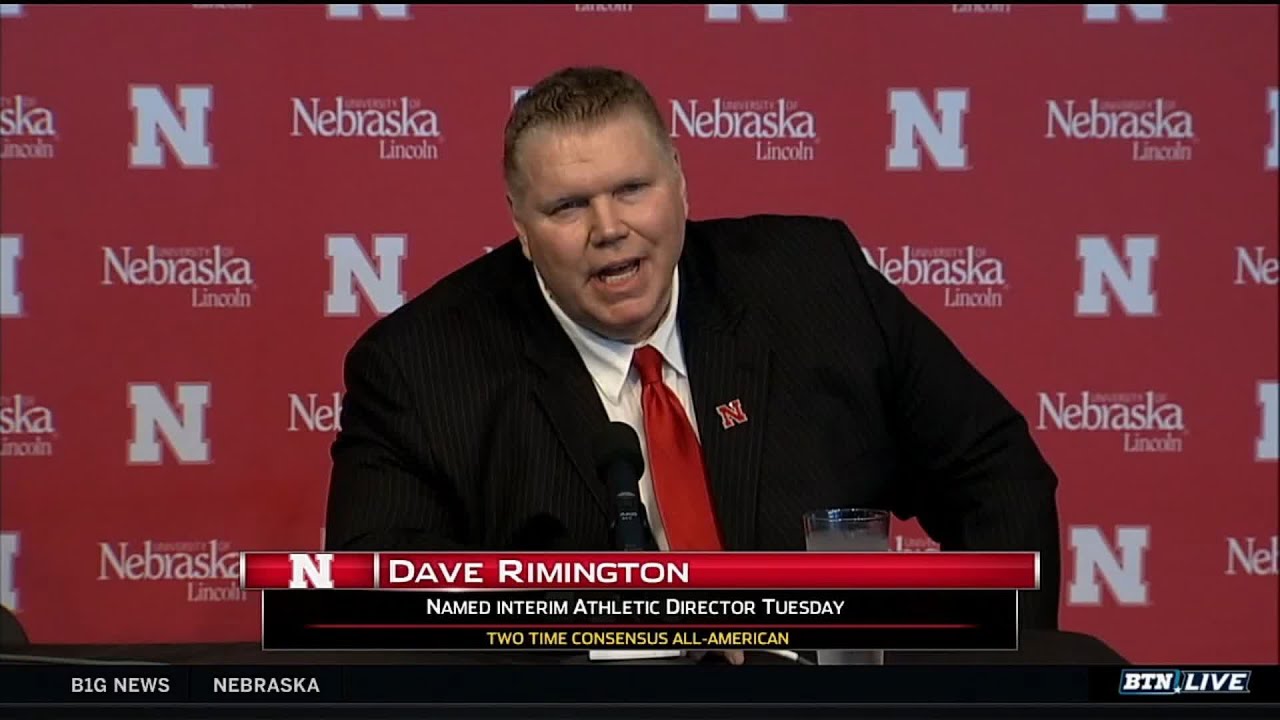 Dave Rimington Named Nebraska Interim AD - YouTube