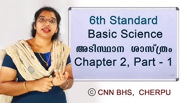 Basic Science (അടിസ്ഥാന ശാസ്ത്രം) Chapter 2 Part 1, Standard 6, State Syllabus