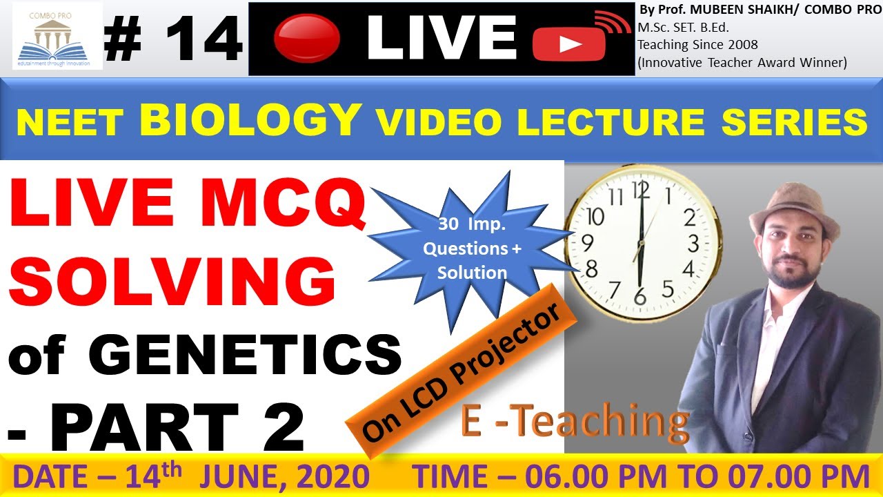 #14. GENETICS MCQ SOLVING LIVE (PART 2)
