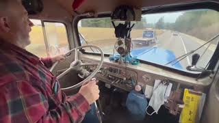 David Hull Behind the Wheel of His Ole 1958 Kenworth Logging Truck