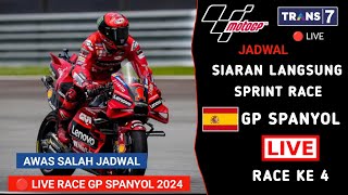 Jadwal Siaran Langsung Sprint Race MotoGP spanyol 2024 | MotoGP Spanyol 2024 Live Trans 7