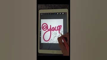 3D Lettering in procreate. #procreateart #procreatetutorials #lettering #procreate