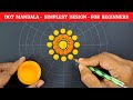 Zero to hero  8  dot mandala  simplest design  for very beginners  2023  atm creations