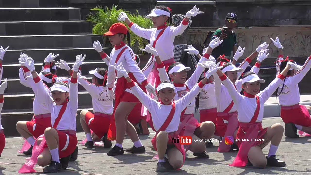 Lomba Gerak Jalan Indah Putri SD 3 Samplangan Gianyar Nomor 20 Th 2019 HUT RI ke 74