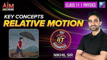 Relative Motion | Rain-Man Problem | River-Boat Problem | Kinematics |Physics |JEE 2025 | Nikhil Sir