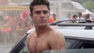 Zac efron (shirtless) with selena gomez and chloe grace moretz romp in
the trailer for "neighbors 2," tormenting rose byrne seth rogen