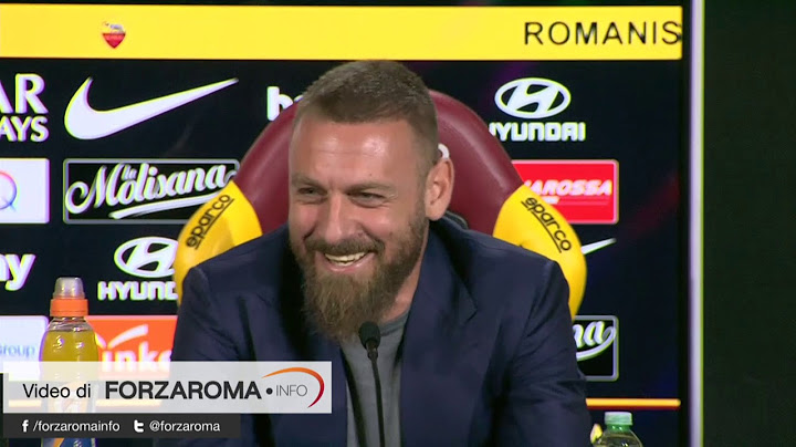 Daniele De Rossi: la conferenza stampa integrale del suo addio alla Roma