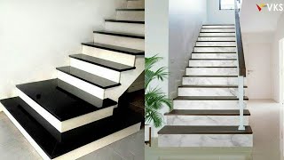 Staircase Tiles Design | Granite Marble Concrete Stairs Floor Tiles | Living Room Stairs Wall Tiles