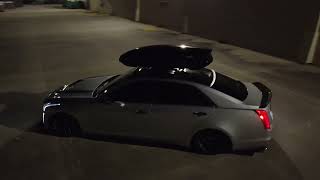 Bagged cadillac cts drone video