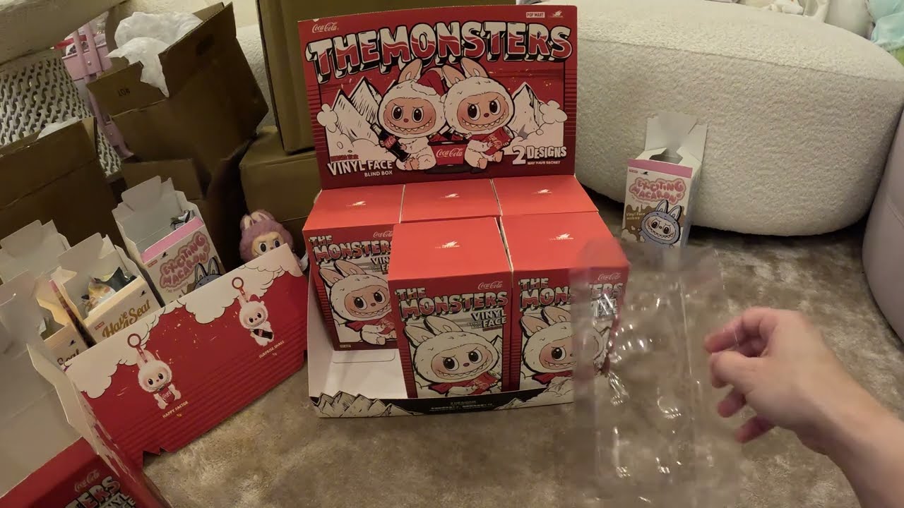 アイドル popmart labubu coca-cola +have a seat HUGE POP MART UNBOXING | Labubu Coke V1, V2, V3, Have a Seat