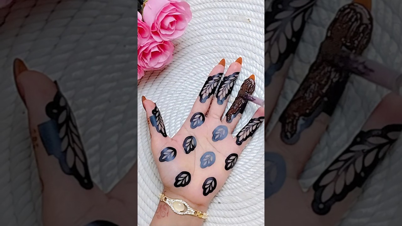 beautiful sticker mehndi design #shorts