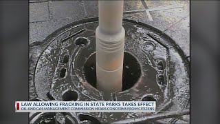 Law allowing fracking in state parks goes into effect