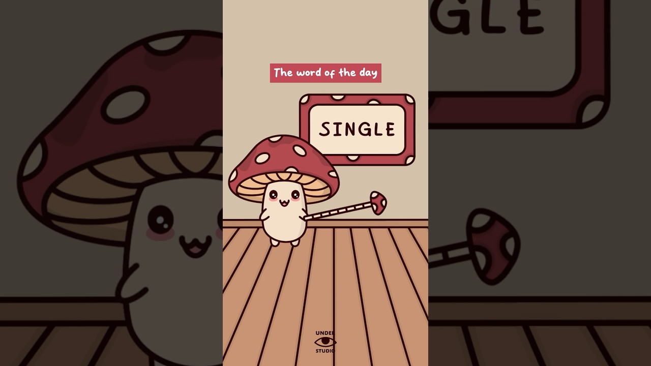 Word Of The Day ☀️ SINGLE Mushie | Animation Meme | Original Audio: @ChickenHappyHour
