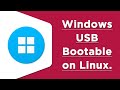 How to make Windows bootable usb drive with WoeUSB on Linux