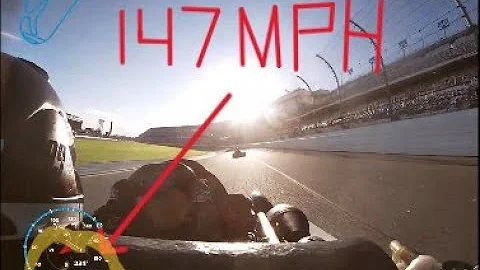 147.6mph top speed and no seatbelt!!! Daytona Kart Week 2022 Superkart 250.
