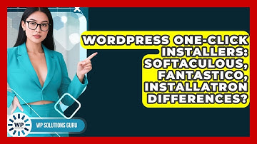 WordPress One-Click Installers: Softaculous, Fantastico, Installatron Differences?