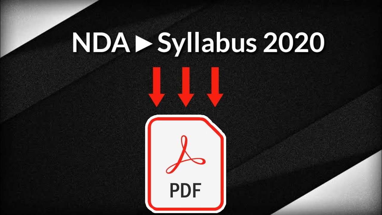 NDA Syllabus 2020