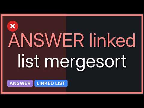 Merge sorting a singly-linked list in C (2 Solutions!!)