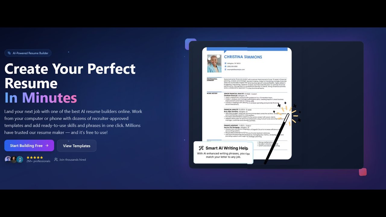 AI Powered Resume Builder System - YouTube