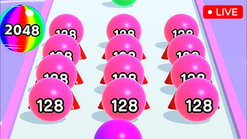 Ball Run 2048 Merge Number Live Gameplay Part -186