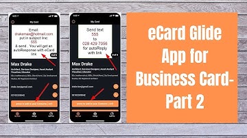 eCard Glide App for Business Card Part 2