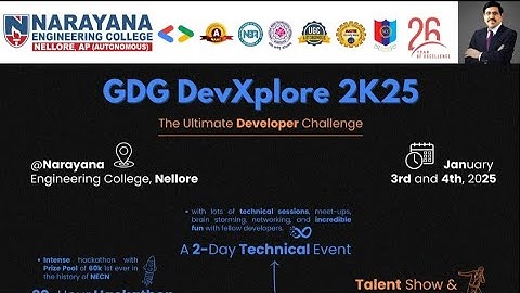 Google-DevXplore 2k25-Narayana Engg.Clg. An Ultimate developer challenge by Google developer group.