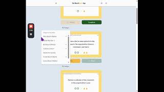 BoardSpark App Assigning Actions to Board Members