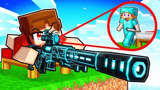 I Cheated with GUNS in Minecraft Bedwars...