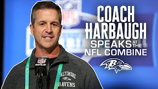 John Harbaugh's Full Combine Press Conference | Baltimore Ravens