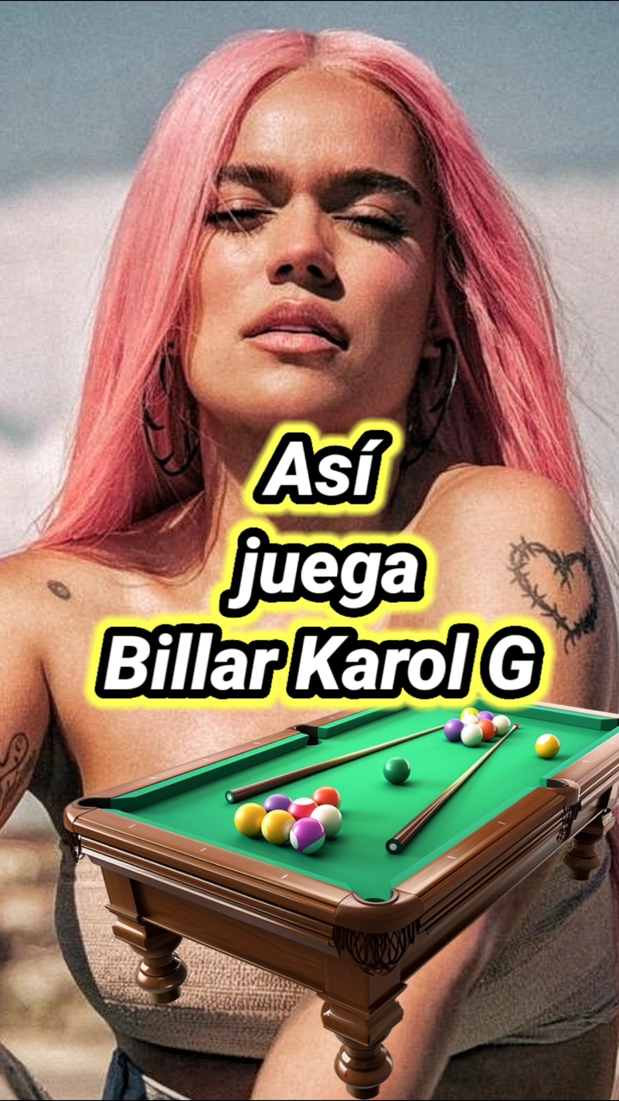 Así juega Billar Karol G.  #karolg