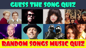 Guess the 30 Random Songs Music Quiz (Part 1)