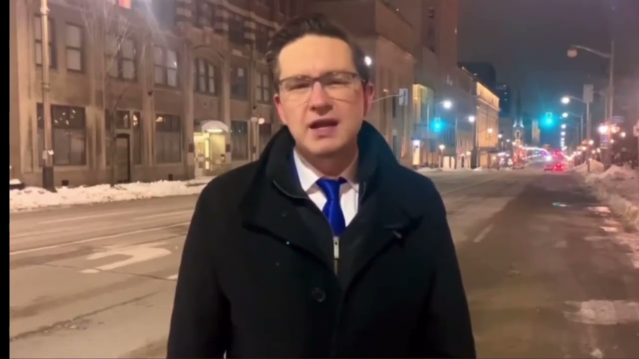 Pierre Poilievre reporting LIVE from tranquil Ottawa