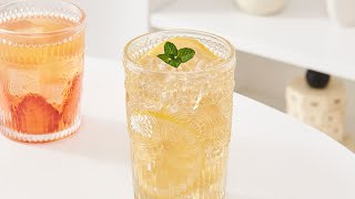 Embossed highball glasses set of 6 6