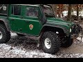 TRX4 Land Rover Defender RC Scaler Snow backyard home trail.
