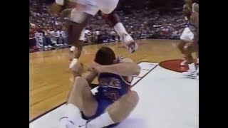 Terry Porter's Behind-the-Back Hurdle Over Bill Laimbeer (1990 NBA Finals)