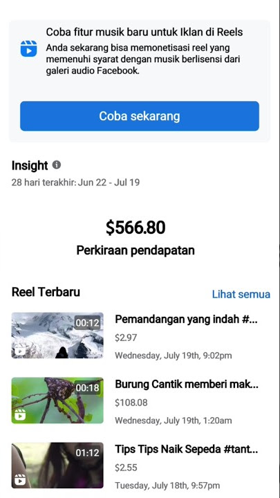 Panen dollar di reels facebook #reel #facebookreels