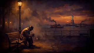 Battery Park Harbor Dusk • Cool Flugelhorn Jazz for Statue of Liberty Views & Peaceful Sunset