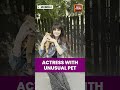 Actress With Unusual Pet In Mumbai | Viral Sighting Of Exotic Animal Sparks Buzz