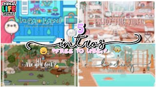 5 INTROS FREE TO USE😎💓 *GIVE CREDIT*| *VOICED*🎙️| Toca Life World 🌍 | Toca Lani🌺 screenshot 4