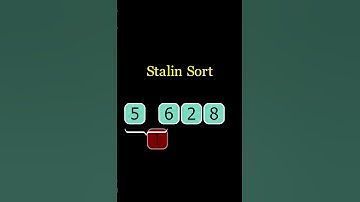 Stalin Sort Visually Explained  #sortingtechniques
