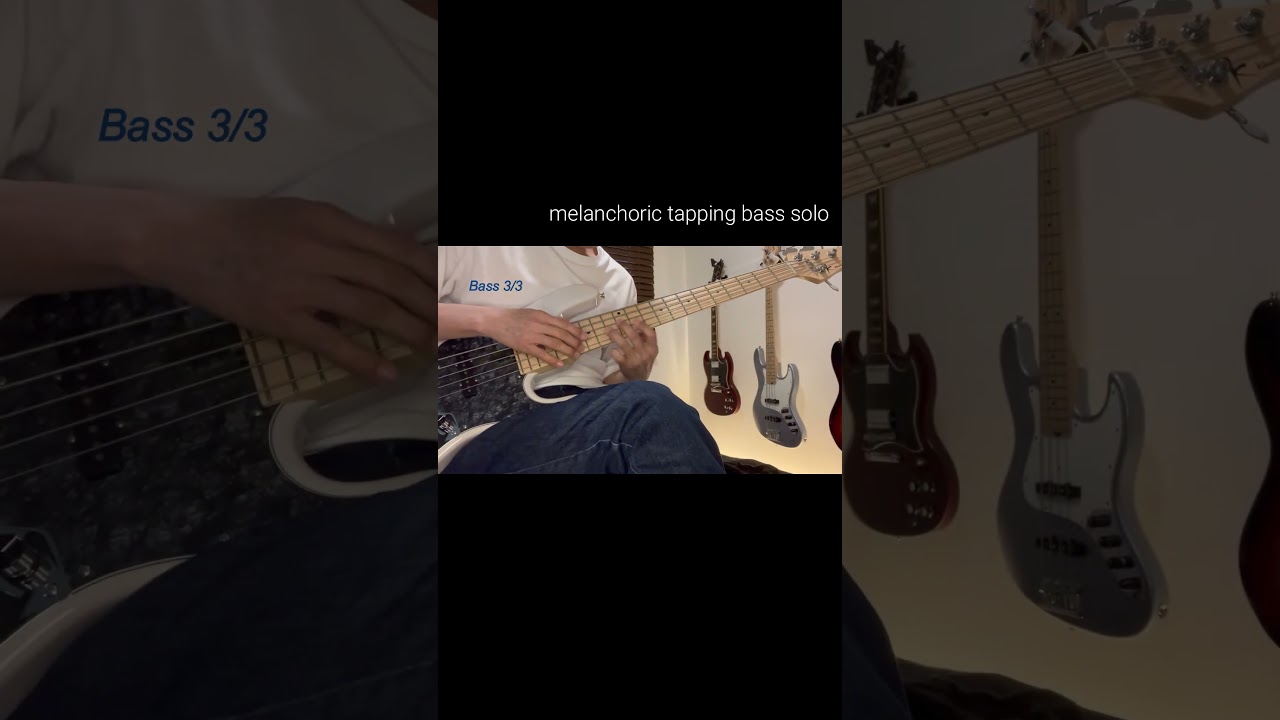 melancholic tapping bass solo #bassist #bass