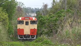 南九州鹿児島・指宿枕崎線でも復活した国鉄色ツートン。キハ40普通列車薩摩路を行く Local train,Ibusuki-Makurazaki line,Kagoshima pref,Japan