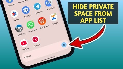 How To Hide Private Space From App list Android 15