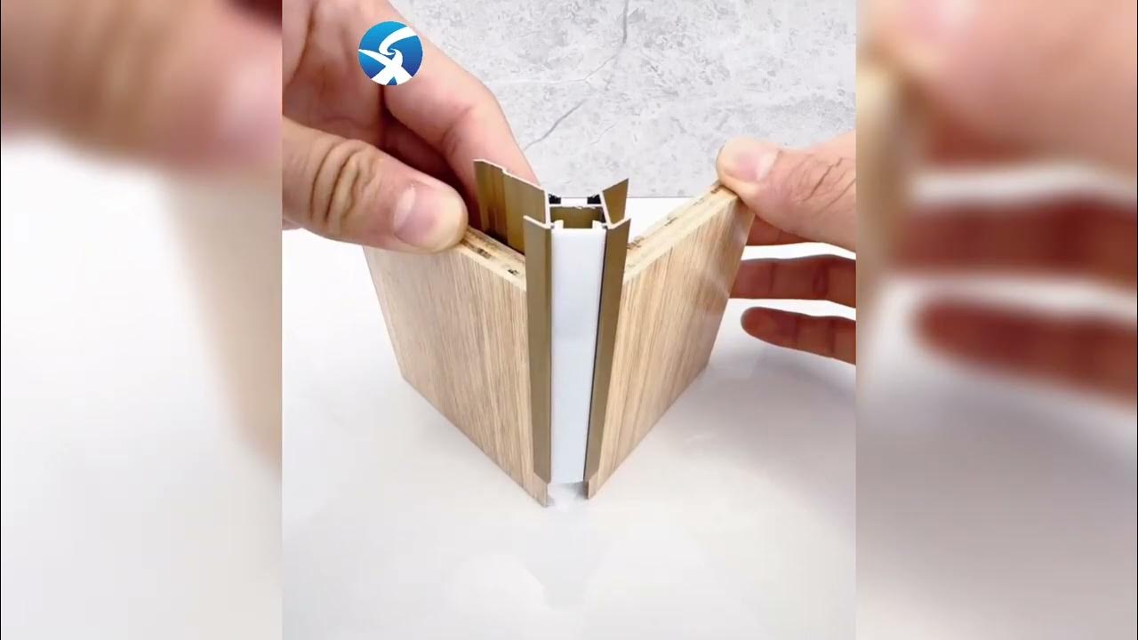 How to install metal tile trim with led channel YouTube