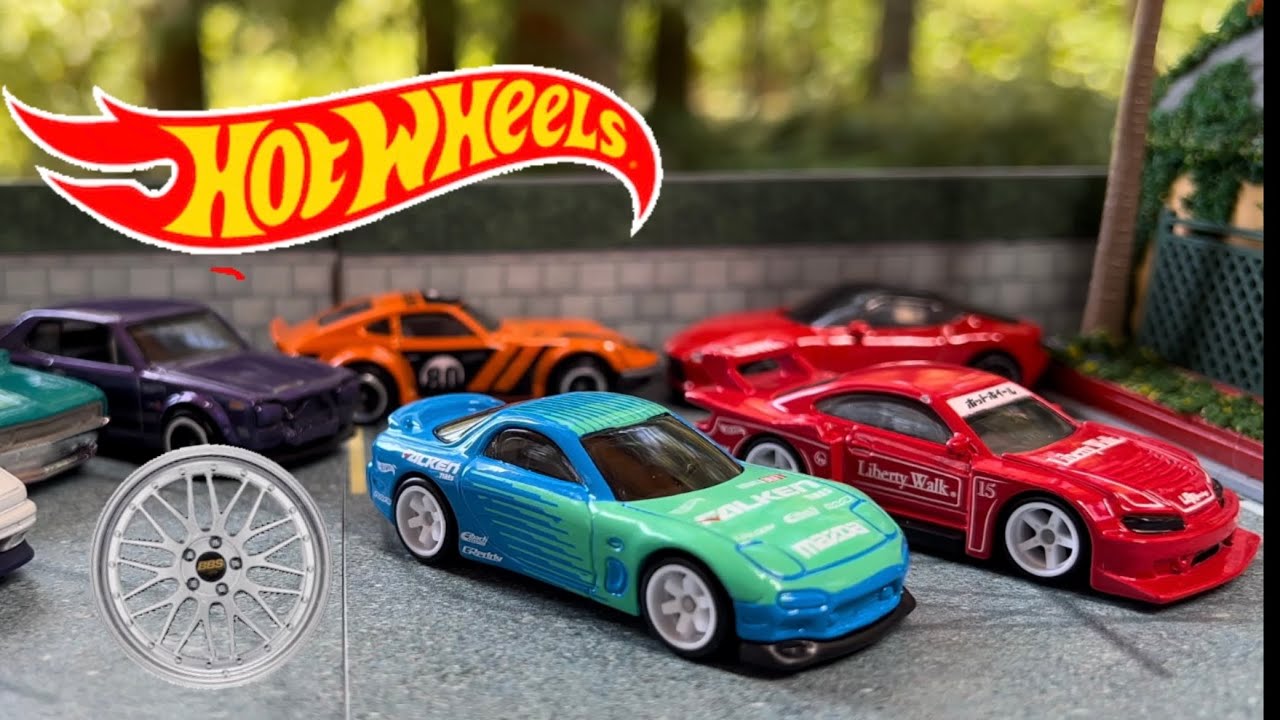 Hot Wheels Premium Wheel Swaps & Chill! Mazda RX7, Nissan Silvia