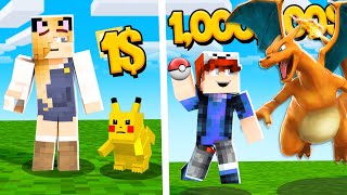 MINECRAFT - POKEMON ZA 1$ VS POKEMON ZA 1,000,000$ | Vito VS Bella