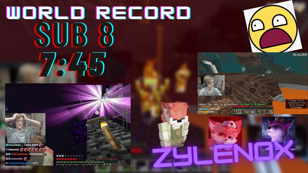Reacting To The New Minecraft RSG Speedrun World Record SUB 8 (7:45 ...