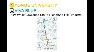 TTC & YRT POV Walk: Lawrence Station to Richmond Hill Centre Terminal via Finch Station (4K 60FPS)
